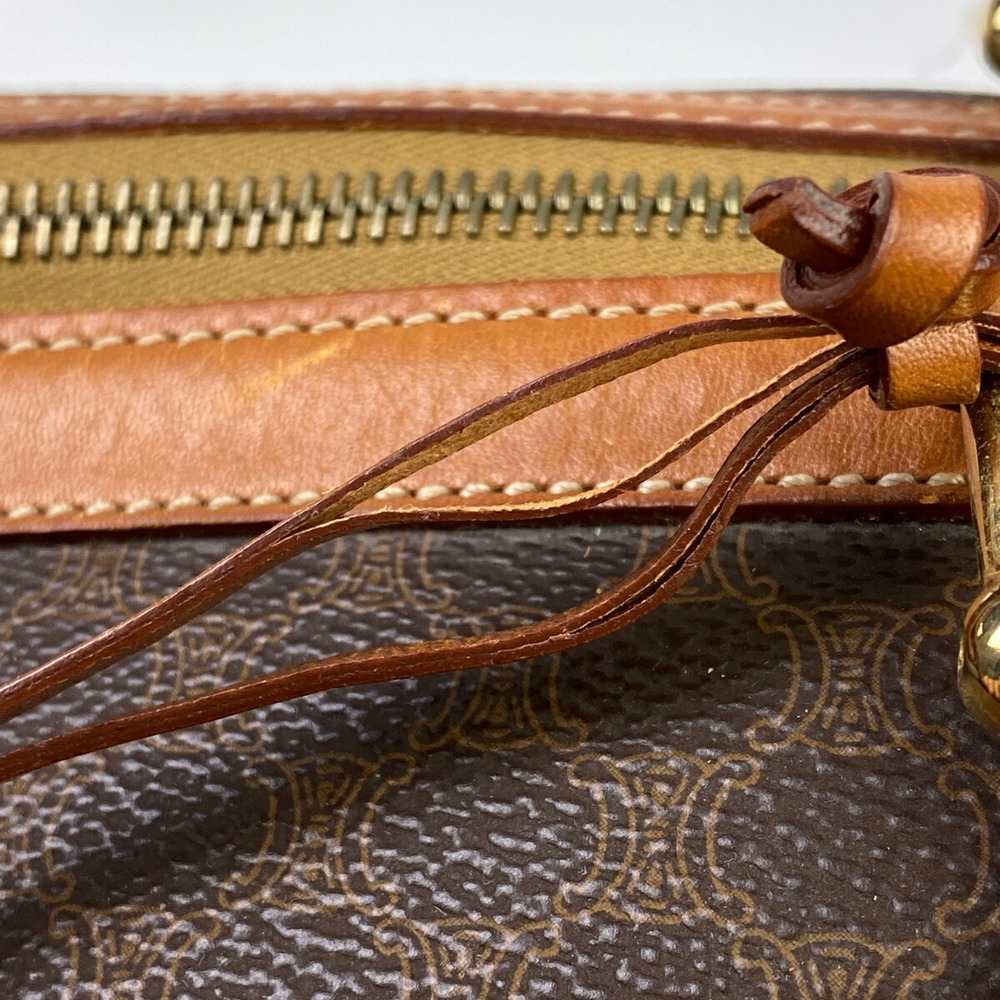 Celine Macadam Pattern Canvas Handbag Brown - image 4